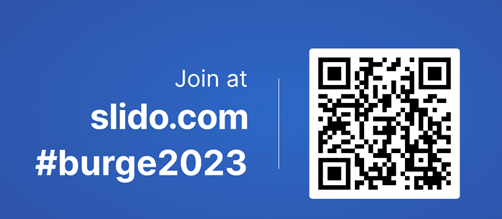 A blue background with a qr code  Description automatically generated
